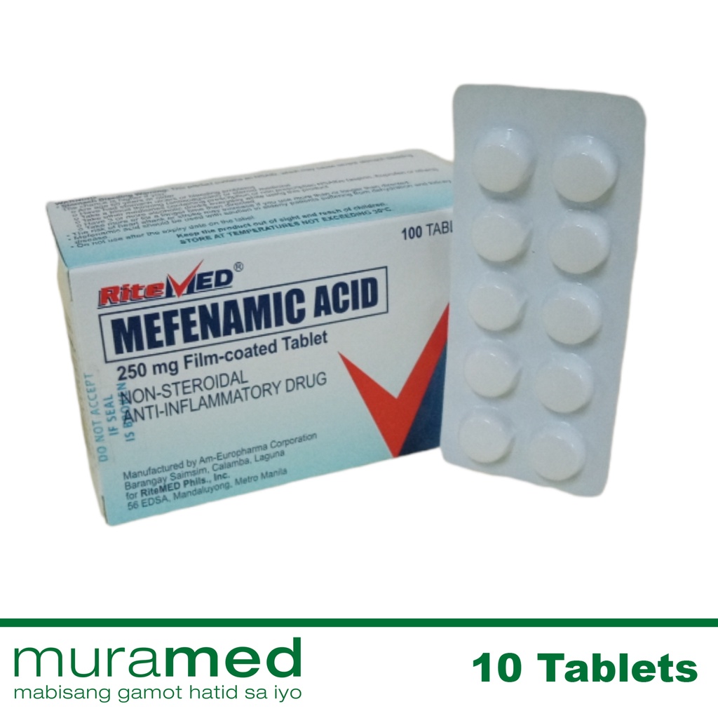 Ritemed Mefenamic Acid Tablet 250 mg 10's Shopee Philippines