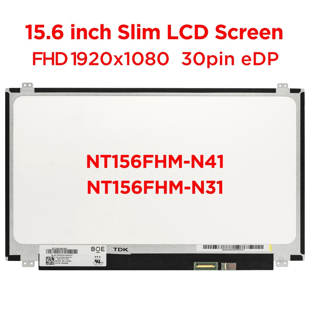 SCREENARAMA New Screen Replacement For NT156FHM-N41, FHD 1920x1080