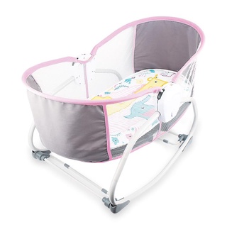 Bassinet that sales vibrates and rocks