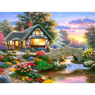 GATYZTORY Interior Paint By Numbers With Frame Painting By Number Adults  Oil Lamp Scenery Paint For Painting Wall Art Home Dec