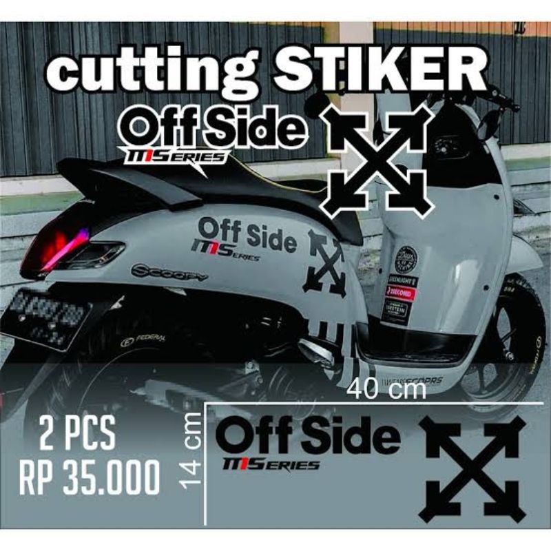 Offside MSERIES Scoopy Cutting Stickers Latest Honda Scoopy Body ...