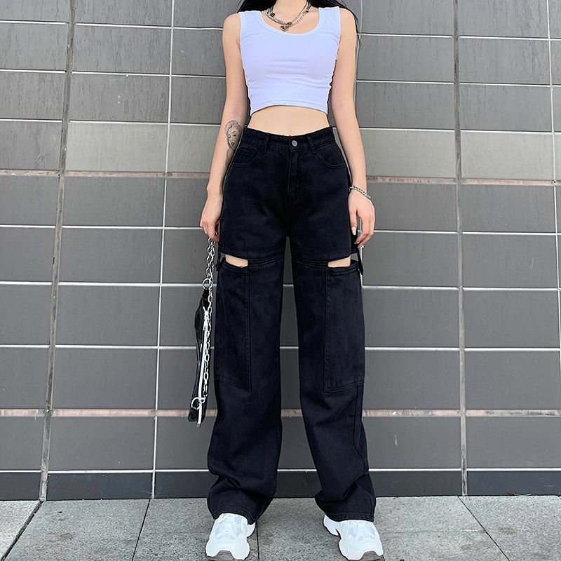 Low Waisted Jeans For Women Aesthetic Vintage Baggy Pants, 49% OFF