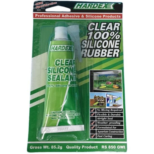 Original Hardex RTV Silicone Sealant CLEAR waterproof / weather