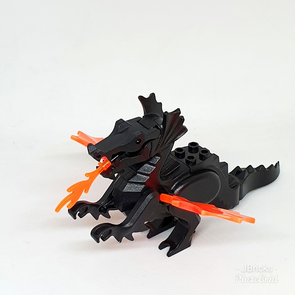 Dragon Classic with Trans Neon Orange Wings LEGO Animal 6129c04