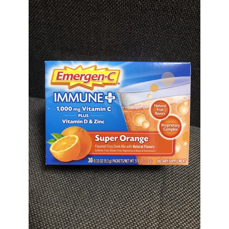 EmergenC IMMUNE PLUS(1,000mg. Vitamin C plus Vitamin D & Zinc