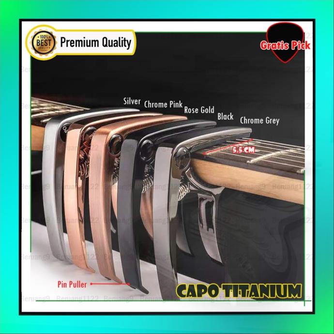 Capo Electric Acoustic Guitar Titanium Cappo Guitar Kapo Guitar Shopee Philippines
