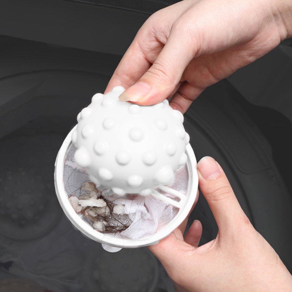 Laundry Ball Mesh Hair Collector Washing Machine Hair Removal Tool