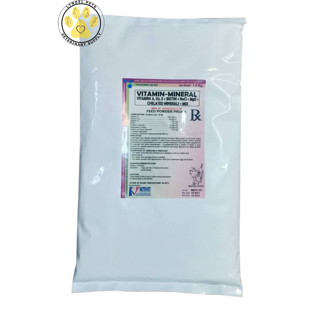 NUTRIVET MILK ENDUCER (1 kg) vitamin-mineral Feed Powder Premix MILK ...