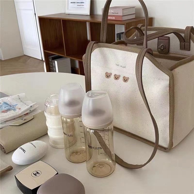 Diaper Bag Mommy Bag Multifunctional Newborn Outing Bag Canvas Lightweight  Tote Bag Single Shoulder Messenger Mother Bags