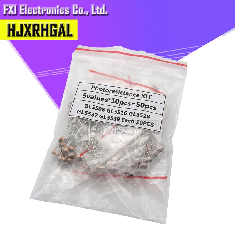 Kit Fotoresistenze 175 Pezzi – GL5506 GL5516 GL5526 GL5528 GL5537 GL5539 GL5549 Per I Tuoi Progetti Fai-da-te