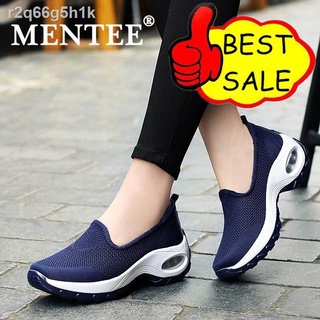 ✖∈MENTEE Size 35-42 Women Shoes Air Cushion Sneakers Heighten Shoes Slip-On  Casual Shoes Dance Sport