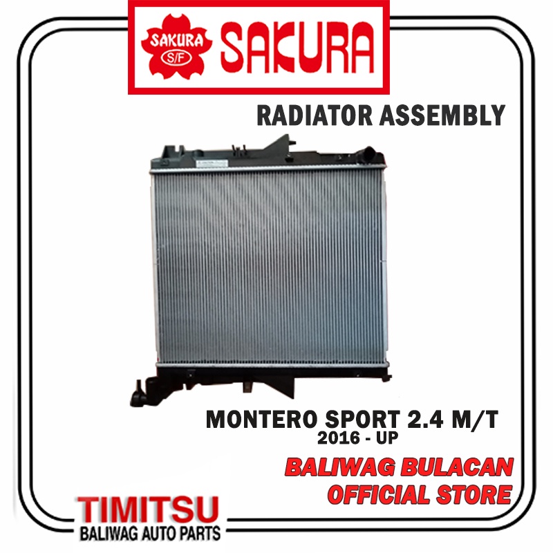 RADIATOR ASSEMBLY MONTERO SPORT 2.4 2016-UP MANUAL TRANSMISSION 3321 ...