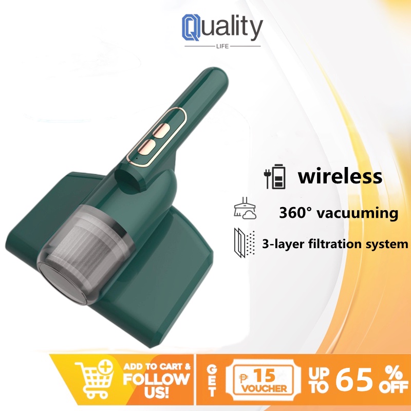 Wireless Mite Remover Handheld Dust Mite Vacuum Cleaner UV