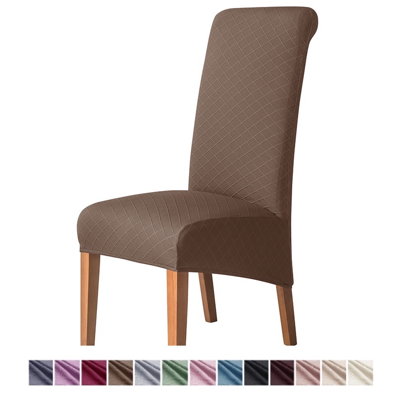 Dining Chair Covers Stretch Side ChairAlfred Elastic Stripe Jacquard