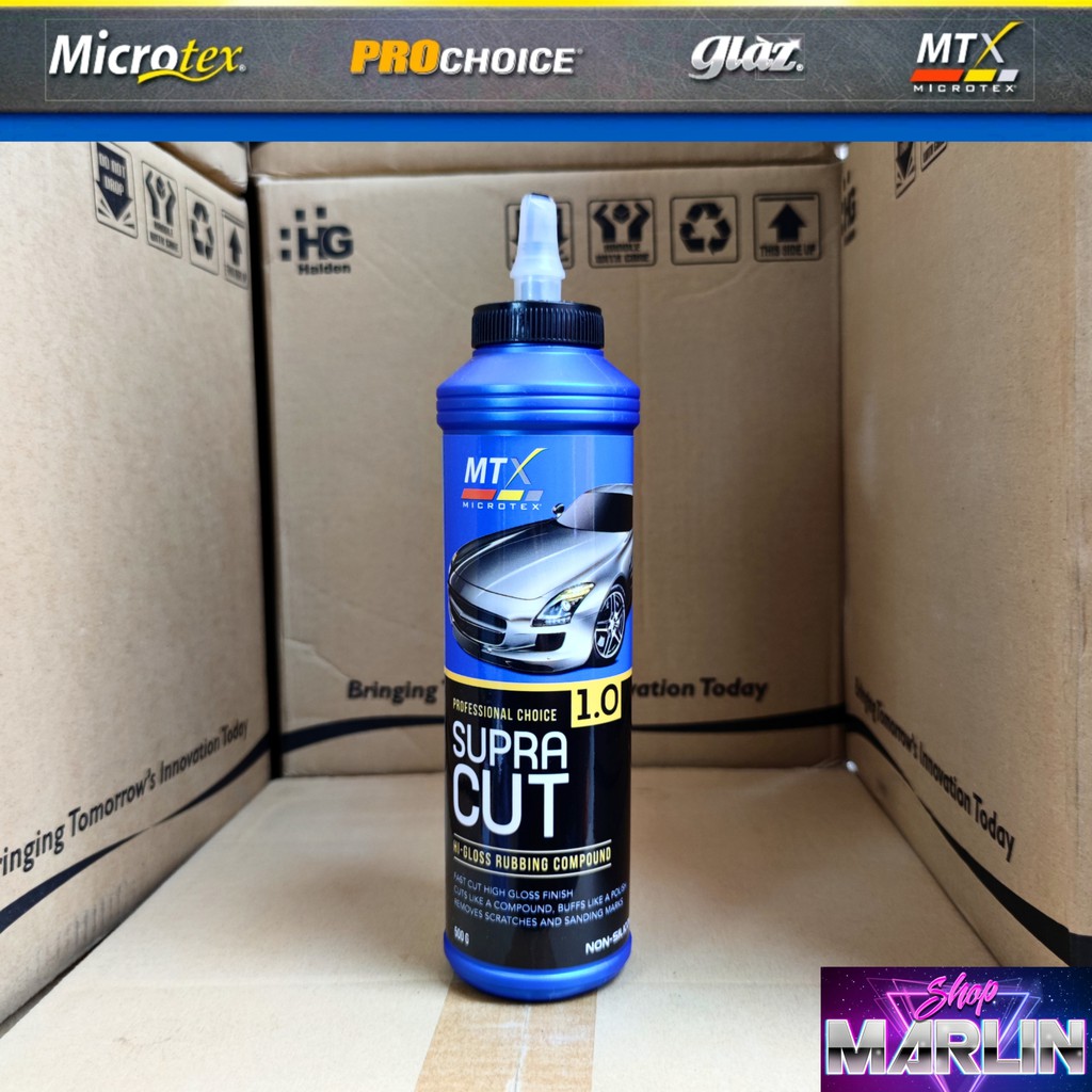 Microtex MTX SupraCut Hi-Gloss Rubbing Compound 500g MEDIUM CUT Step 1 ...