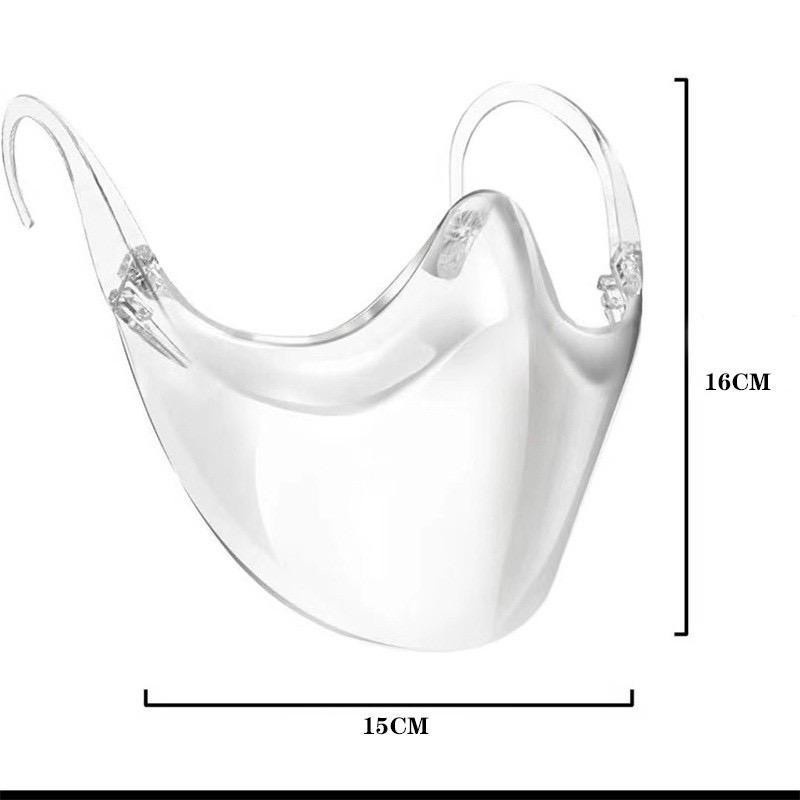 Transparent Face And Mouth Protective Mask Acrylic Face Shield | Shopee ...