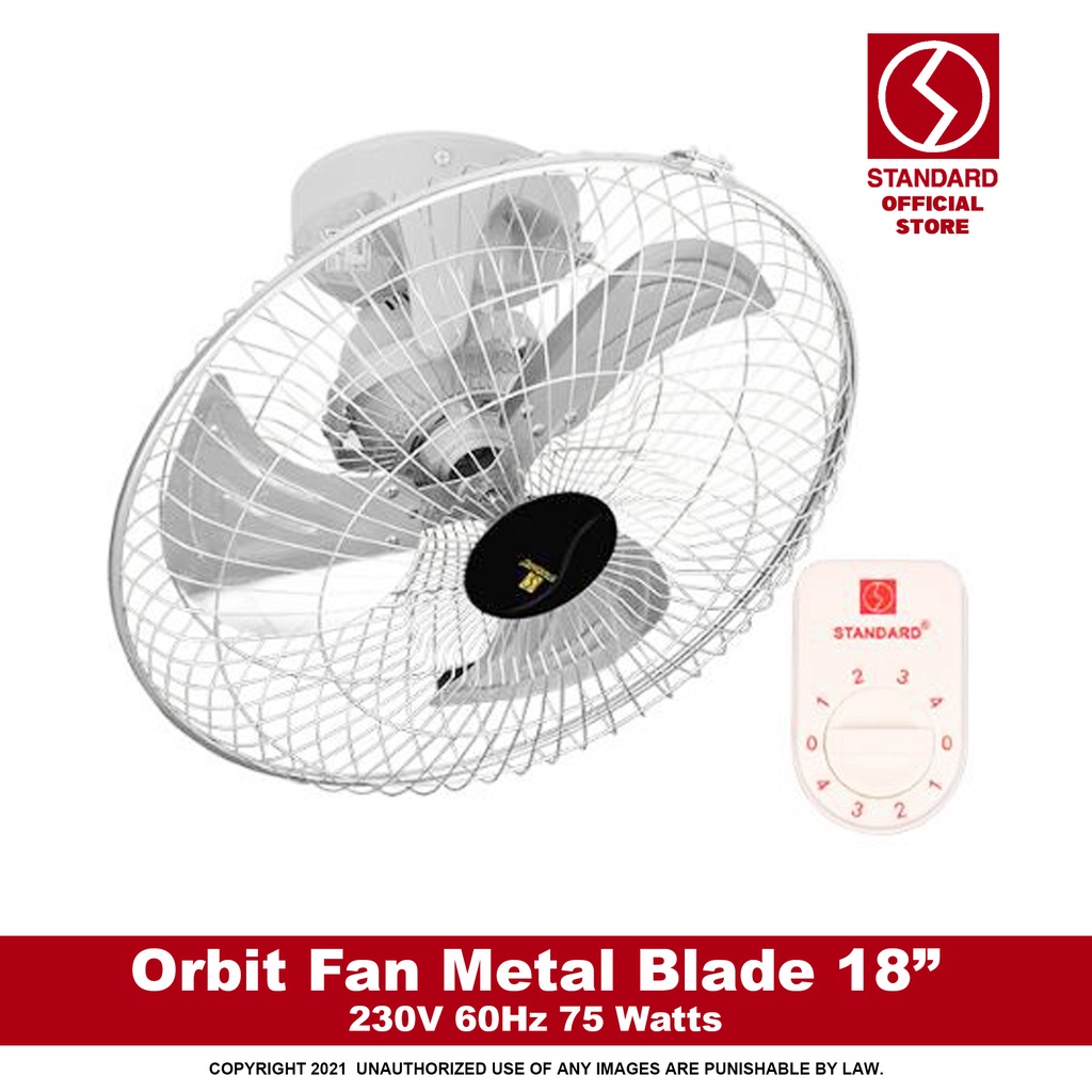 Standard Orbit Fan 18" Metal Blade (4 Speed Switch) SOF18T2 Shopee
