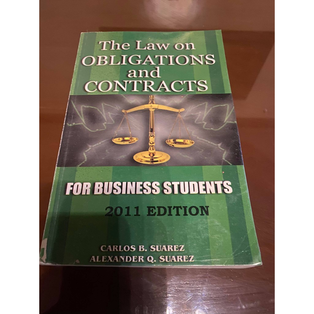 Law On Obligations And Contracts By Suarez | Shopee Philippines