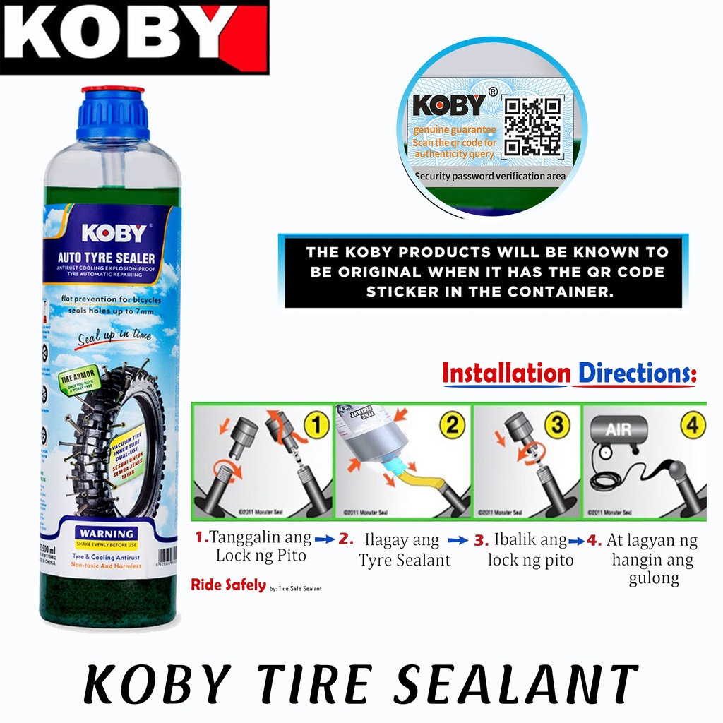 Motorcycle Parts Koby Auto Tire Sealant Anti Rust Original Global ...