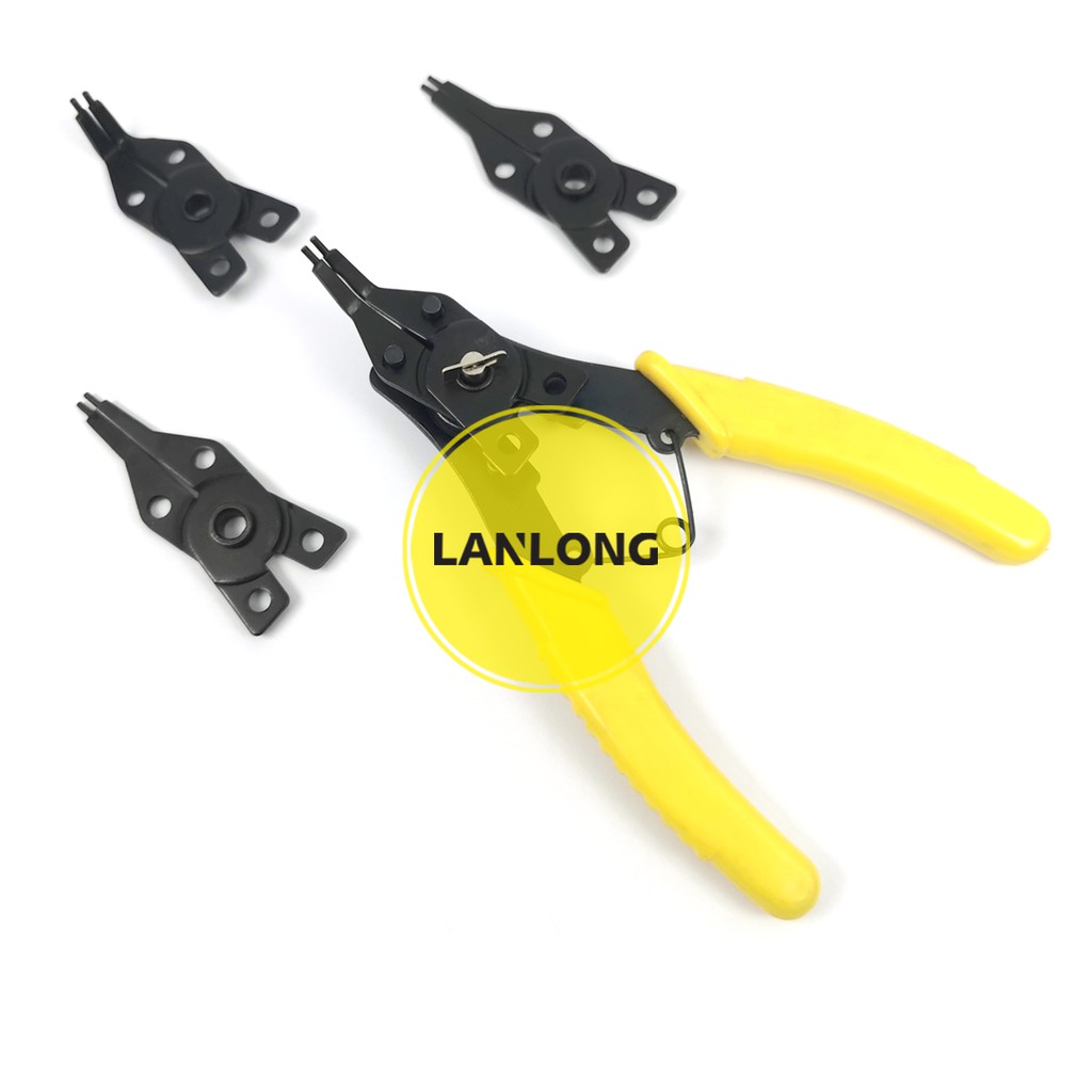 4 In 1 Snap Ring Pliers Set – Circlip Combination Retaining Clip Pliers – Heavy Duty – Kumbala