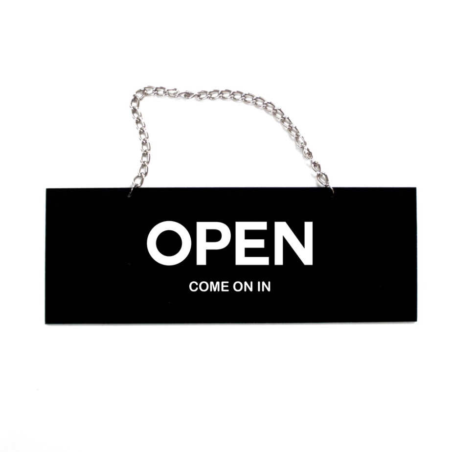 Open closed sign board 8x22 cm - open close sign - acrylic open closed ...