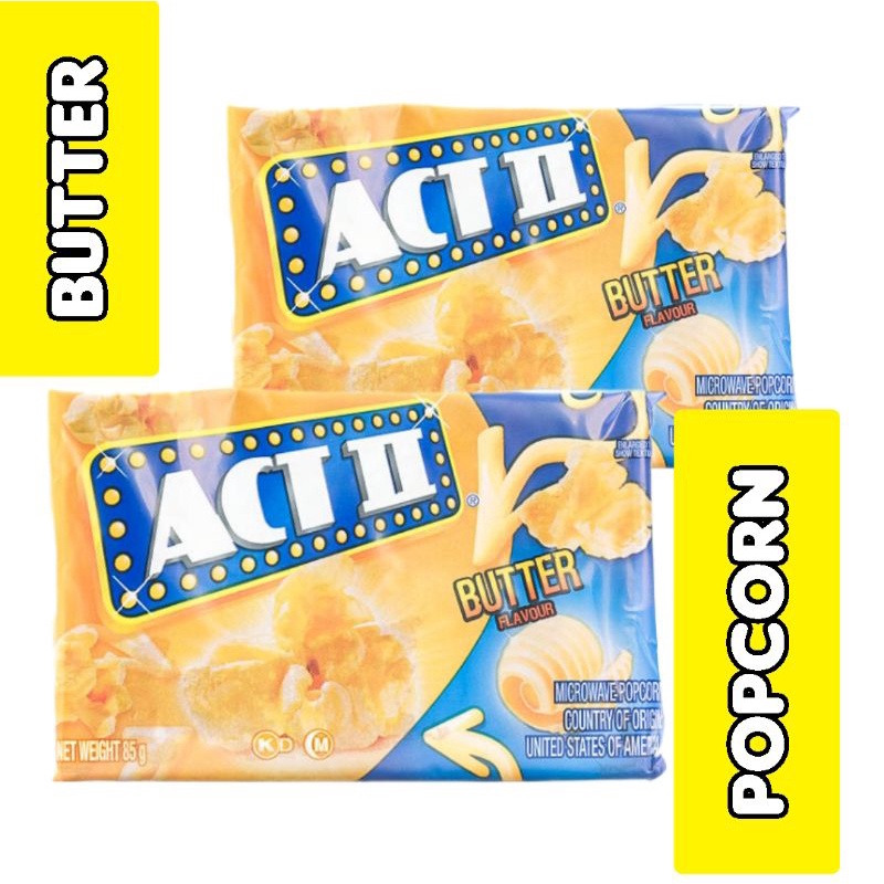 Act II Microwave Butter Popcorn 85g (bb July 2023) Shopee Philippines