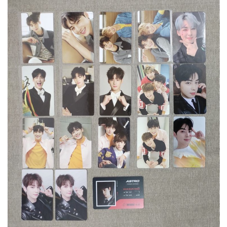 ASTRO CHA EUNWOO RARE AND OFFICIAL PHOTOCARD Shopee Philippines