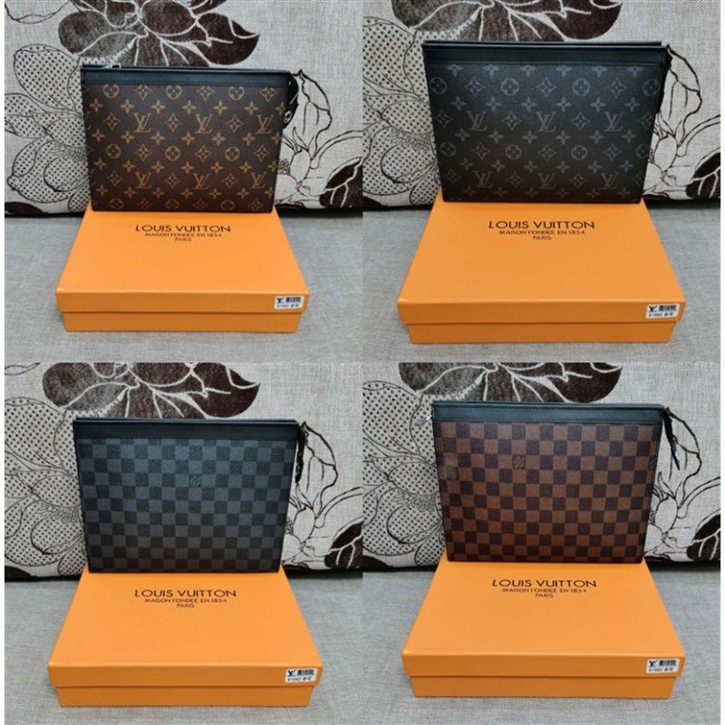 Louis VUITTON Year 2019 Kasai' clutch bag 24 cm in gr…