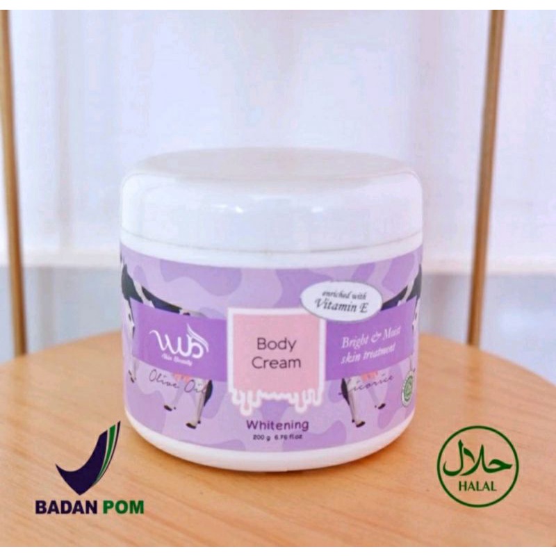 Full] Wub BODY CREAM WUB BODY SCRUB 100gram 200gram WUB SKIN BEAUTY