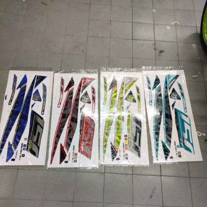 stiker sticker body cover set (7) yamaha y15zr y15 ysuku lc150 y15zr v2 ...