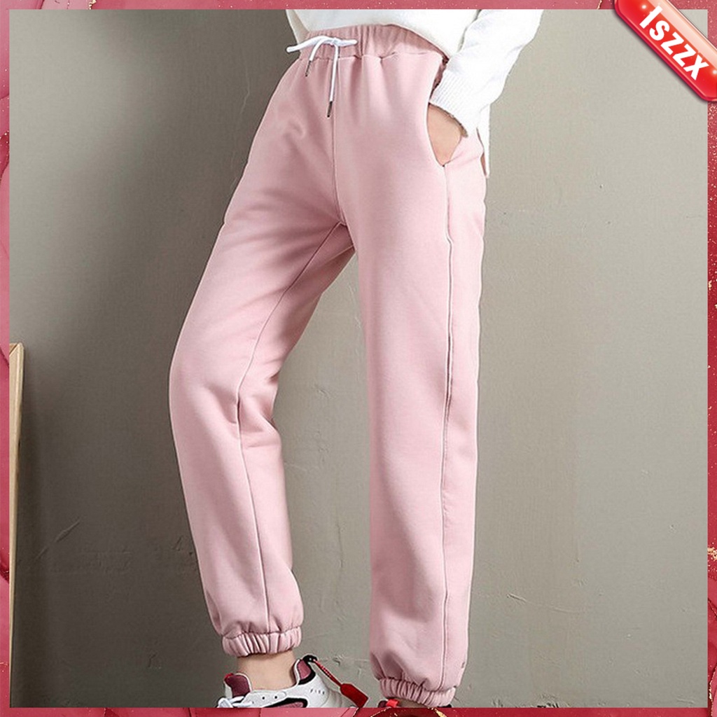 Womens Warm Jogging Pants Winter Thick Fleece Lined Trousers