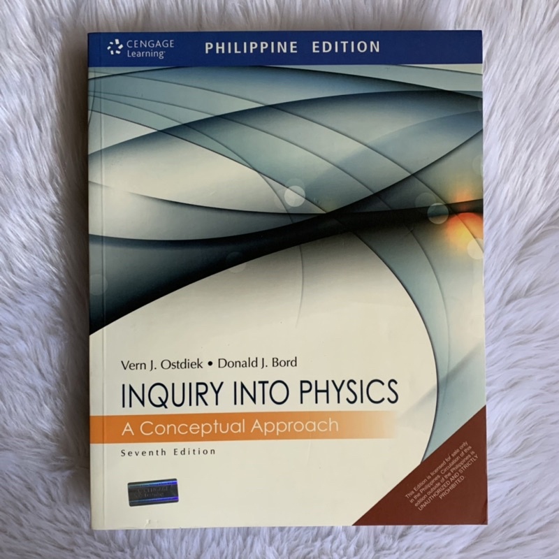 Brand New White Paper Inquiry Into Physics A Conceptual Approach 7th