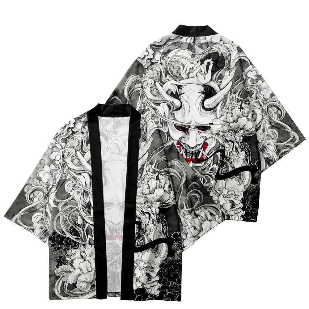 Kimono Japanese Samurai Men - Yukata Haori Men Japanese Long Kimono  Cardigan - Aliexpress