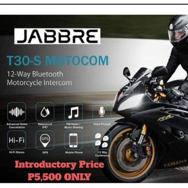 Jabbre T30-S Moto Intercom