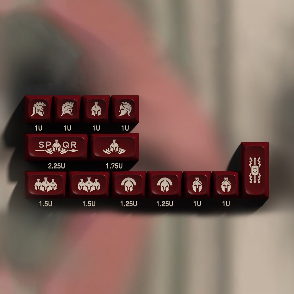 KBDfans Sparta Pga Profile Abs Doubleshot Keycaps Extra Kit Shopee