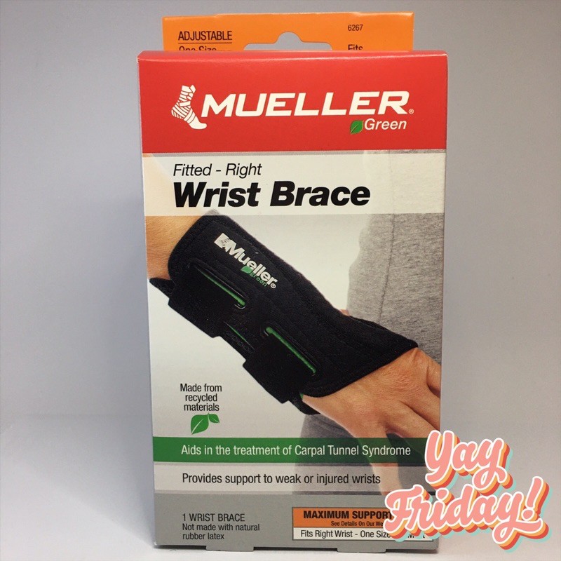 Mueller Sports Medicine USA Green Fitted Wrist Brace (Right) Shopee