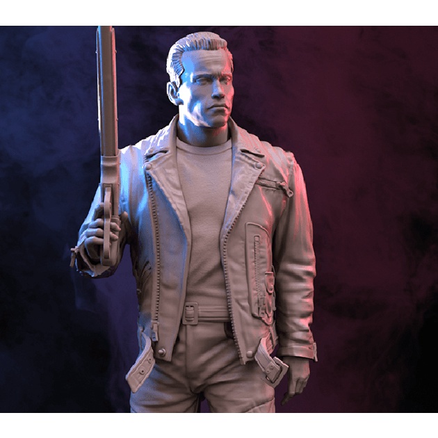 1/24 75mm 1/18 100mm Resin Model Terminator T-800 Figure Unpainted ...