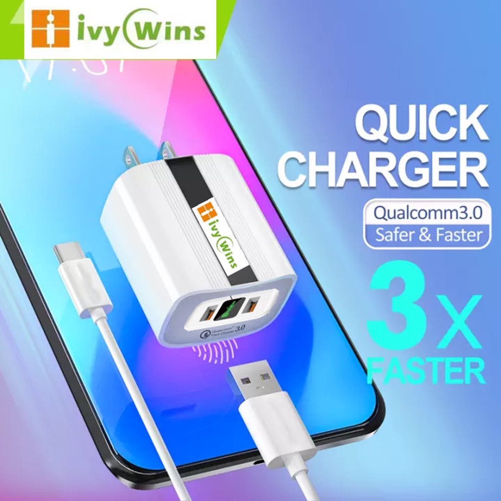 3A Smart USB Charger Fast Charger For Android Micro /TYPE-C（I004 ...