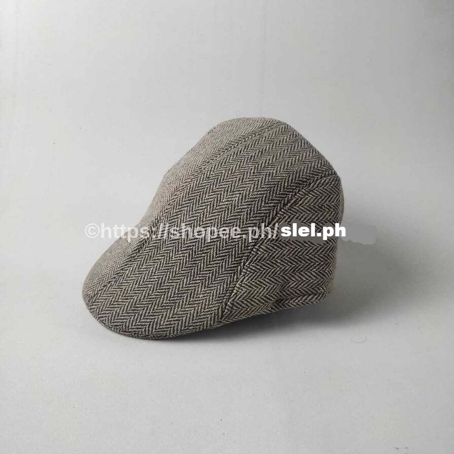 [Adults] Korean Fashion Fabric Retro Baker Boy Country Golf Flat Cap ...