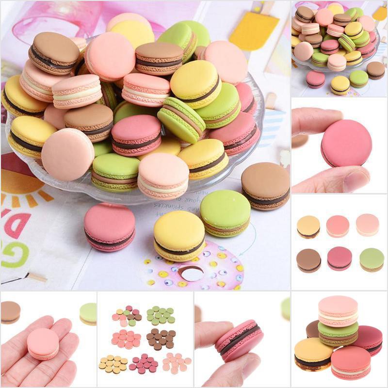WMPH 10pcs 1/12 Dollhouse French Macarons Miniatures Doll Food Model ...