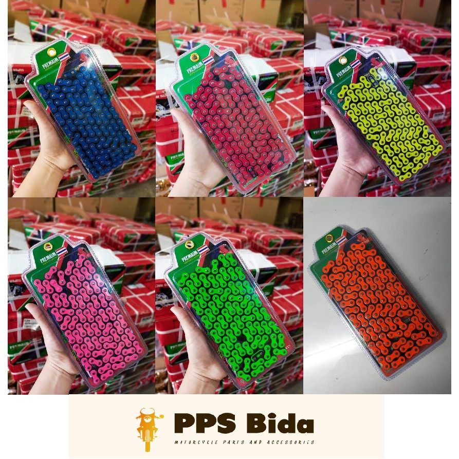 PREMIUM COLORED CHAIN for Motorcycle 428t-415t (Made in Thailand ...