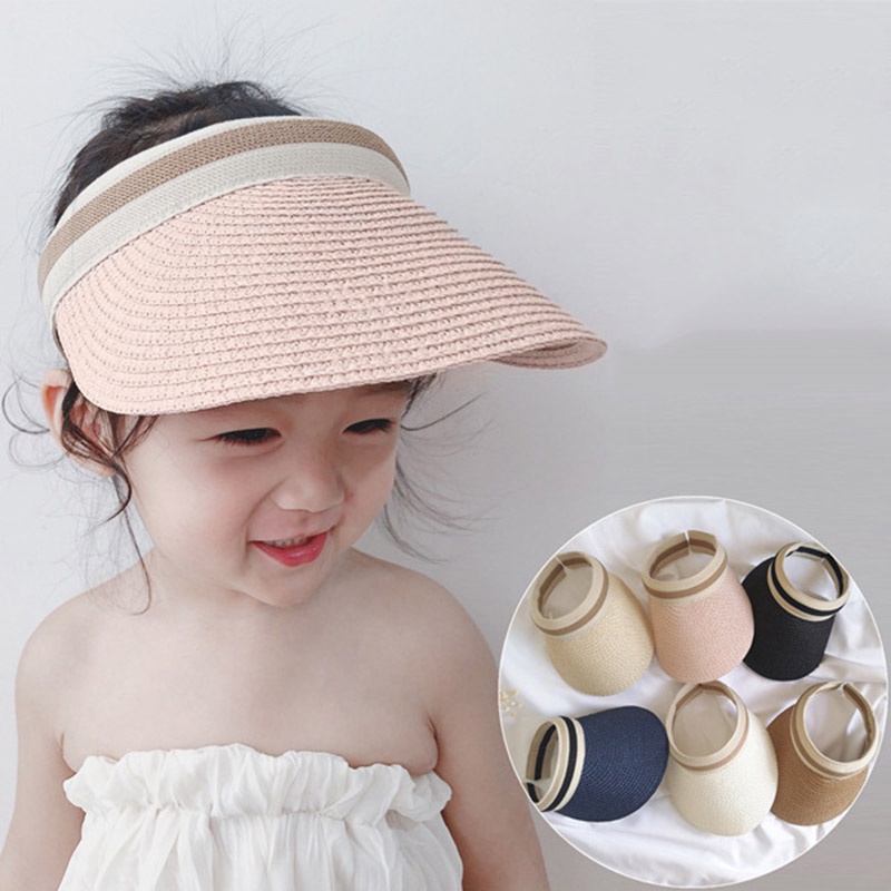 Newest Baby Girls Boys Sun Straw Hat Children Tide Summer Travel Beach Hats For Kids