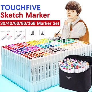 Buy TH TouchFive Markers 30/40/60/80/168 Color Sketch Art Marker