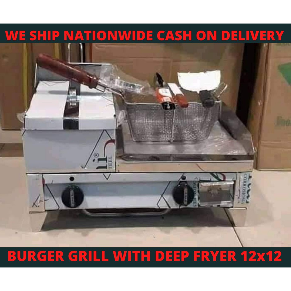 Burger grill with deep fryer 12X12 Shopee Philippines