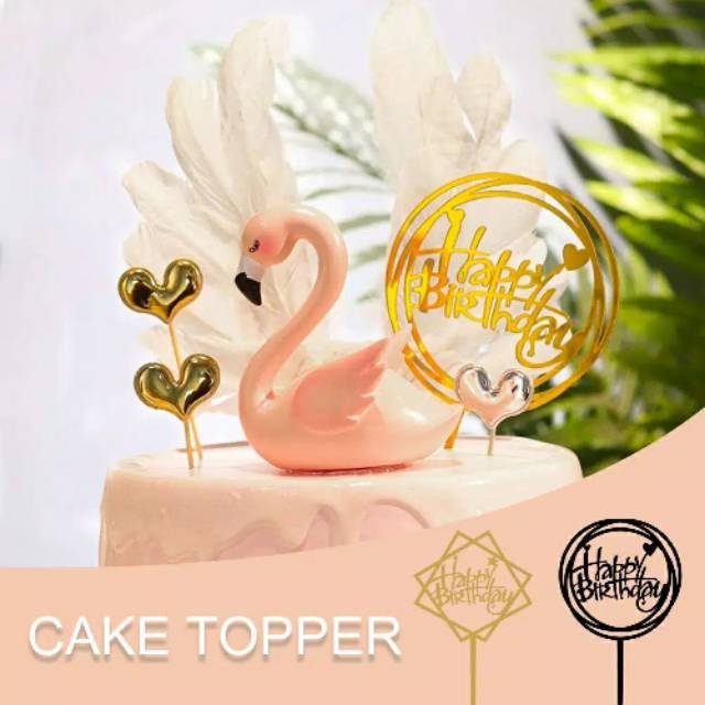 Acrylic Birthday Cake Topper Happy Birthday Greeting | Shopee Philippines