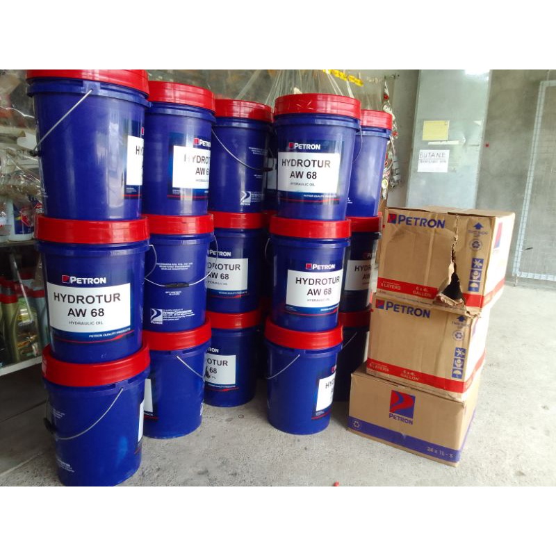Petron Hydrotur Aw68Hydraulic oil 68 pail Shopee Philippines
