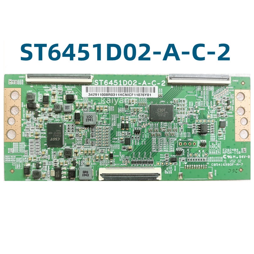 View of Original ST6451D02-A-C-2 TV Tcon board TCL 65A860U 65L2 L65M5-EA logic ...