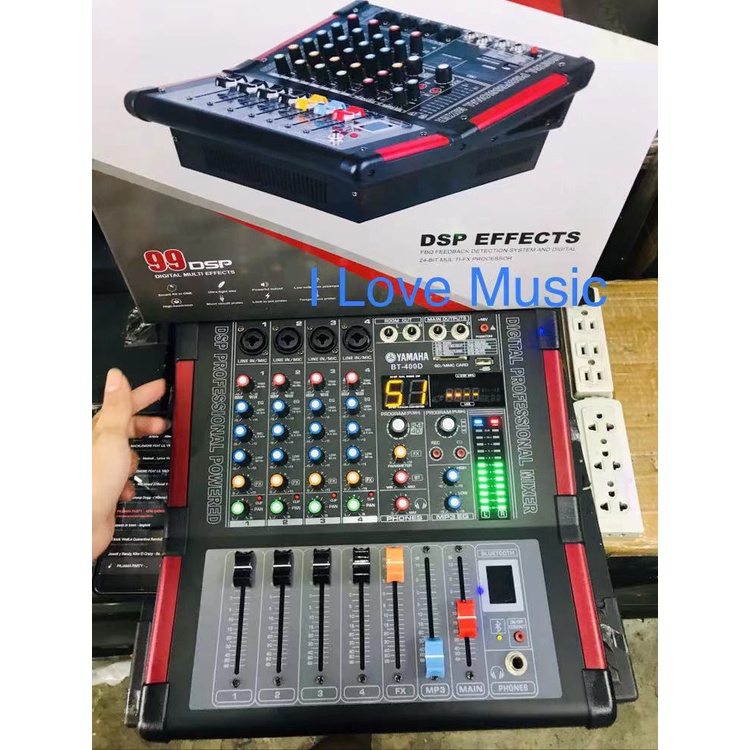 Yamaha 4 Channel Professional Mixer Power Amplifier with USB/bluetooth