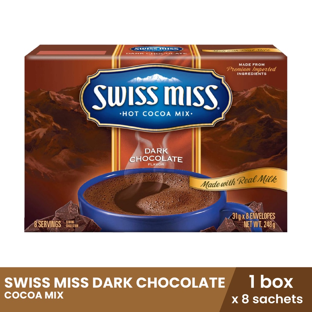 SWISS MISS Dark Chocolate 8 sachets x 31g Shopee Philippines