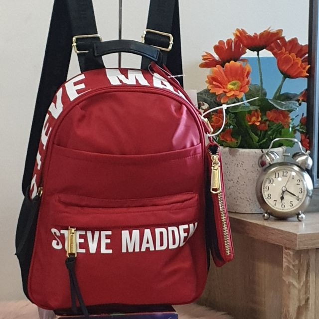 Steve madden red discount backpack